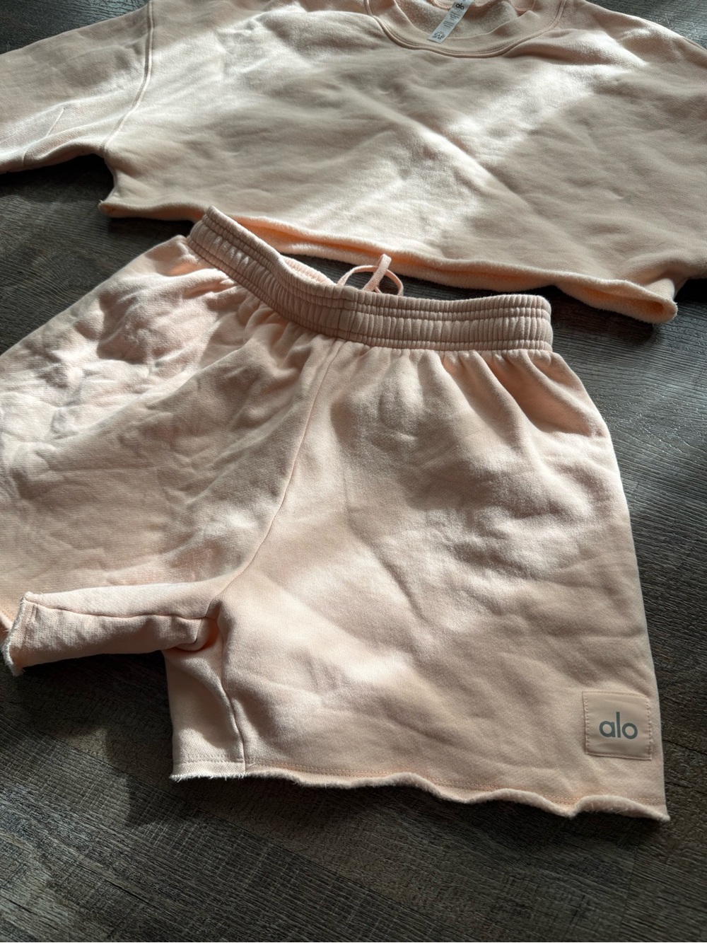 Peach Alo Accolade Cropped Short Set - Picture 3 of 5